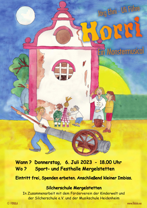 Silcherschule Musical Horri Flyer
